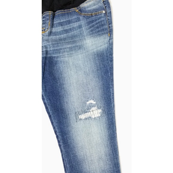 Isabel Maternaty Panel Denim Blue Jeggings - Picture 6 of 7